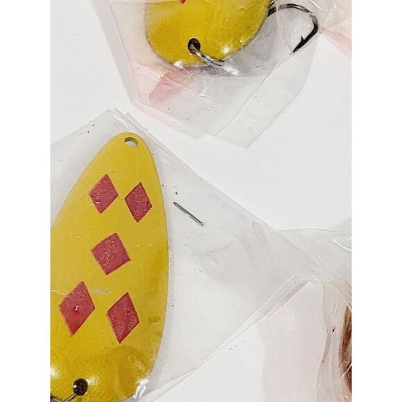 10 Universal Spoon 2 3/4 Oxbord Outdoors Styled Lure Gold/Red/5 Of Diamonds - Picture 13 of 16